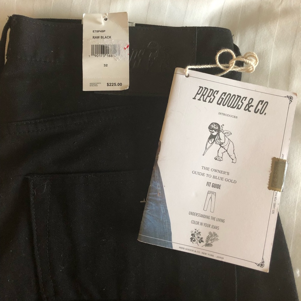 PRPS Men’s Japanese Selvedge Denim Jeans. 32 NWT